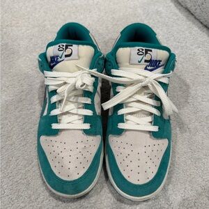 Nike Turquoise and White Athletic Shoes